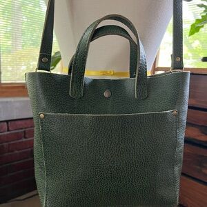 Portland Leather Mini Crossbody Tote - Green